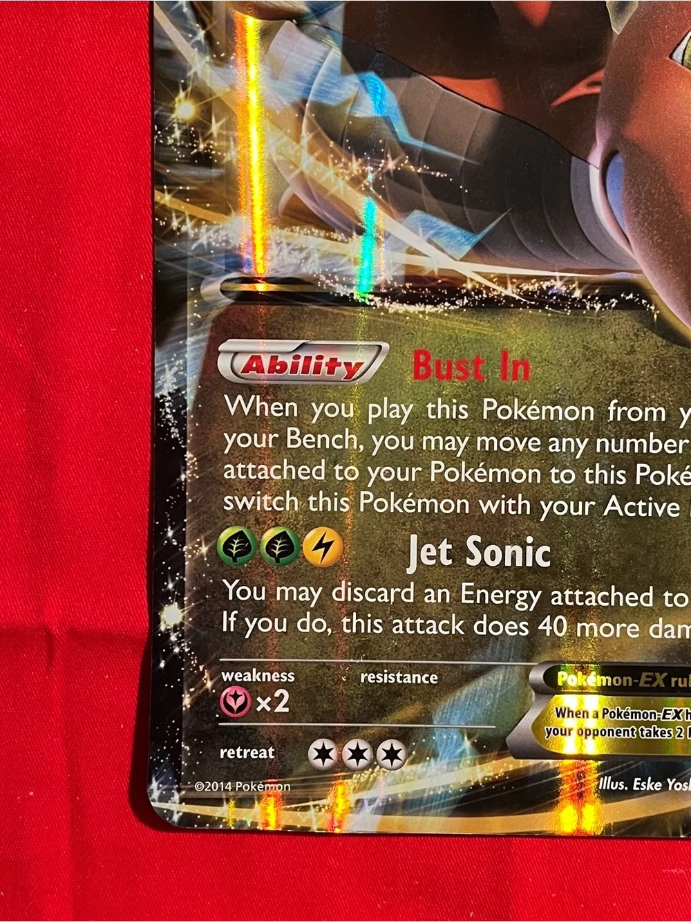 Pokemon Junbo Dragonite EX Card – Orange Holo Collectible